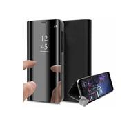 Housse etui coque portefeuille clear view pour Xiaomi Poco X3 NFC + film ecran - NOIR -