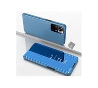Housse etui coque portefeuille clear view pour Xiaomi Redmi Note 11 4G / Redmi Note 11S + film ecran - BLEU -