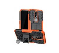 Housse etui coque rigide anti choc pour Nokia 4.2 + film ecran - ORANGE -