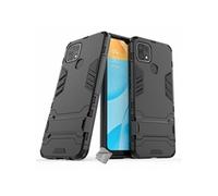 Housse etui coque rigide anti choc pour Oppo A15 + film ecran - NOIR -
