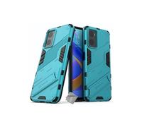 Housse etui coque rigide anti choc pour Oppo A36 / A76 / A96 / Realme 9i + film ecran - BLEU CLAIR -