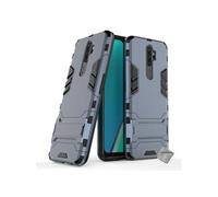 Housse etui coque rigide anti choc pour Oppo A5 (2020) + verre trempe - BLEU FONCE -