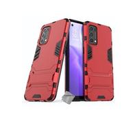Housse etui coque rigide anti choc pour Oppo Find X3 Lite / Realme GT Master Edition + film ecran - ROUGE -