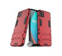 Housse etui coque rigide anti choc pour Realme C11 2021 + film ecran - ROUGE -