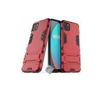 Housse etui coque rigide anti choc pour Realme C11 2021 + verre trempe - ROUGE -