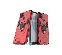 Housse etui coque rigide anti choc pour Realme C21-Y / C25Y + film ecran - ROUGE -