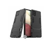 Housse etui coque rigide anti choc pour Samsung Galaxy A12 / M12 + film ecran - NOIR -