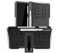 Housse Etui Coque Rigide Anti Choc Pour Samsung Galaxy Tab S7 Fe / S7 Plus / S8 Plus T730 / T736 / X800 / X806 (12,4 Pouces) - Blanc