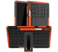 Housse etui coque rigide anti choc pour Samsung Galaxy Tab S7 FE / S7 Plus / S8 Plus T730 / T736 / X800 / X806 (12,4 pouces) - ORANGE - htdmobiles Orange choc