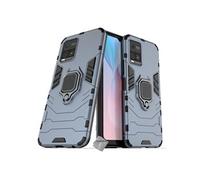Housse etui coque rigide anti choc pour Vivo Y21 / Y21s / Y33s + film ecran - BLEU FONCE -
