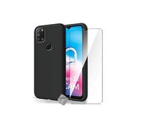 Housse etui coque silicone gel fine pour Alcatel 3X (2020) + verre trempe - NOIR -