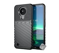 Housse etui coque silicone gel thunder pour Nokia 1.4 + film ecran - NOIR -