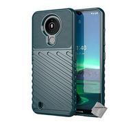 Housse etui coque silicone gel thunder pour Nokia 1.4 + verre trempe - VERT -