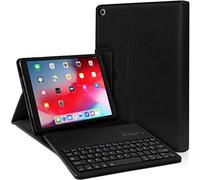 Housse Étui de Protection Noir avec Clavier Bluetooth Azerty Français pour Apple iPad Air (3e Gén) 10.5" 2019