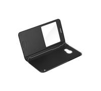 Housse Etui Fenêtre pour Samsung Galaxy A3 2017 - Protection Intégrale Noir