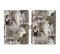 Housse Etui Folio Akashi Design Hollywood Tablettes 9'' à 10'' Drapeau États-Unis G