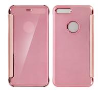 Housse Etui Folio Miroir Rose iPhone 7 Plus / iPhone 8 Plus Clapet translucide