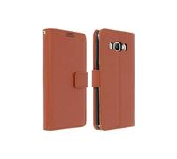Housse Etui Folio Portefeuille Marron Samsung Galaxy J5 2016 - Fonction Support