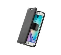 Avizar Housse Étui Folio Portefeuille pour Samsung Galaxy S6 Edge Noir