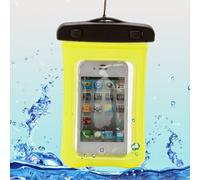 Housse Etui Pochette Etanche Waterproof Pour Alcatel One Touch Pop C3 (4033) - Jaune