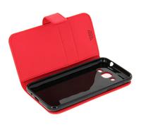 Housse Etui Folio Portefeuille Rouge Samsung Galaxy J3 - Fonction Support