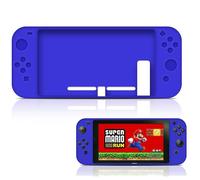 Straße Game Housse Étui en Silicone Bleu pour Console Nintendo Switch - Protection Antichoc, Anti-Rayures