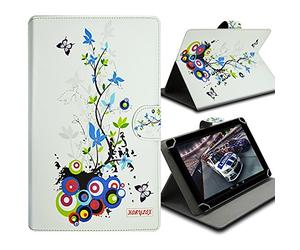Housse Etui Universel M à Rabat et Support Motif HF01 pour Tablette Crosscall Core-T4 8 Pouces