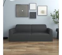 vidaXL Housse extensible pour canapé 2 places Jersey polyester Anthracite 332937