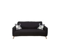 Housse Extensible Coloris Noir pour Canapé 3 Places - KOLDO -