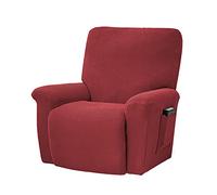 Housse Extensible for Fauteuil Inclinable avec Poche Et Dessous Élastique Antidérapant(AC)