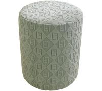 Housse Extensible Jacquard pour Petit Pouf Rond, Housse Antidérapante pour Tabouret, Protège-poussière pour Repose-Pieds, Utilisable Chambre Et Salon(StyleJ,30x30cm/12x12in)