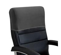 Housse extensible pour appui-tête de chaise de bureau - Protecteur de dossier élastique minimaliste épais et doux de couleur unie pour chaise d'ordinateur de bureau haute avec dossier haut pour
