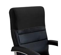 Housse extensible pour appui-tête de chaise de bureau - Protection de dossier élastique minimaliste épaisse et douce de couleur unie pour chaise d'ordinateur de bureau patron à dossier haut travail