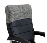 Housse extensible pour appuie-tête de chaise de bureau - Protecteur de dossier élastique minimaliste épais et doux couleur unie pour chaise d'ordinateur haut dossier de bureau patron travail quotidien