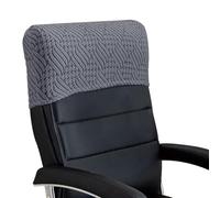 Housse extensible pour appuie-tête de chaise de bureau - Protection de dossier élastique minimaliste, épaisse, douce de couleur unie pour chaise d'ordinateur de bureau patron dossier haut travail
