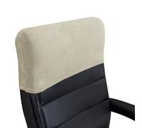 Housse extensible pour appuie-tête de chaise de bureau - Protection de dossier élastique minimaliste, épaisse, douce de couleur unie pour bureau, patron, chaise d'ordinateur, travail quotidien