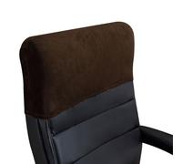 Housse extensible pour appuie-tête de chaise de bureau - Protection de dossier élastique minimaliste, épaisse, douce de couleur unie housse pour chaise d'ordinateur de bureau patron haut dossier