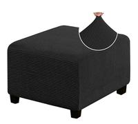 Housse Extensible pour Repose-Pieds (45,7 X 45,7 cm, 50,8 X 50,8 cm, 91,4 X 91,4 cm), Carrée, Confortable, avec Élastique en Bas (N° 3 XL)