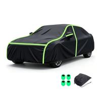 Housse extérieur compatibles avec Alfa Romeo Giulia | 1426x1873x4639mm Bords réfléchissants imperméables Toutes Saisons Protection Anti-UV poussière, Vent, Neige