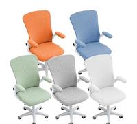 Housse Fauteuil Bureau 1 Set Office Chair Cover Elastic Gaming Anti-Dirty Split Computer Seat Slipcover for Bar Home(A3)