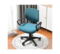 Housse Fauteuil Bureau 2pcs/Set Diamond Shaped Elastic Split Chair Cover, Dust-Proof Decorative Protection for Office(Blue 3)