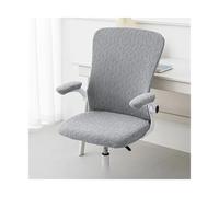 Housse Fauteuil Bureau Large Backrest Multi-Fit Office Chair Covers Ergonomic Seat Protectors Breathable Durable for Home Computer Desk Chairs(Light Grey)