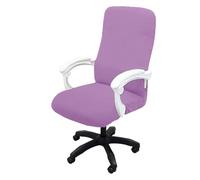 Housse Fauteuil Bureau Thickened Computer Office Chair Covers Dustproof Pet Scratch Resistant Retractable Office Chair Cover(Light Purple,M)