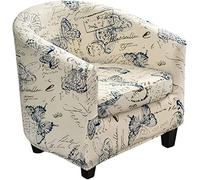 Housse Fauteuil Crapaud Cabriolet avec Accoudoir 2 pieces Housse de canapé Relax Club Chaise de Baignoire Housse de Fauteuil Extensible Polyester (Color : #9, Size : 1 pièce)