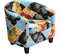 Housse Fauteuil Crapaud Cabriolet avec Accoudoir 2 pieces Housse de canapé Relax Club Chaise de Baignoire Housse de Fauteuil Extensible Polyester (Color : #2, Size : 2 pièces)