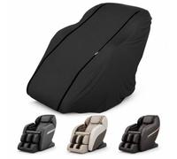 Housse Fauteuil Massant pour FUJIIRYOKI SKS-55 2016-2030 | tissu élastique | 2 fermetures latérales | cordon réglable | sangles intérieures | lavable | noir ou gris clair