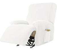 Housse Fauteuil Relax Electrique Velours Extensible Antidérapant 4 Pièces
