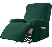 Housse Fauteuil Relax Electrique Velours Extensible Antidérapant 4 Pièces