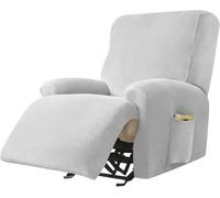 Housse Fauteuil Relax Electrique Velours Extensible Antidérapant 4 Pièces
