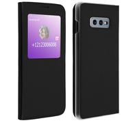 Housse Fenêtre Galaxy S10e Étui Clapet Coque Polycarbonate Rigide - noir